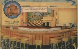 Crown Cocktail Lounge & Grill, Hotel La Salle Postcard