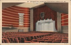 The Music Hall, Municipal Auditorium Postcard