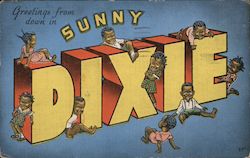 Greetings from down in Sunny Dixie Postcard