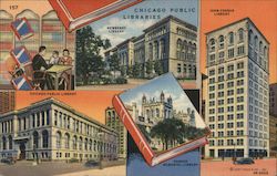 Chicago Public Libraries Postcard