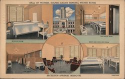 Hall of Waters, Sulpho-Saline Mineral Water Baths Postcard