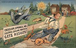 There's Plenty of Action Here at the Springs Postcard