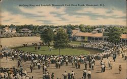 Walking Ring and Paddock Monmouth Park Race Track Postcard