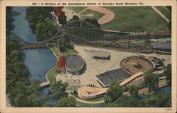 A Section of the Amusement Center at Hershey Park Postcard