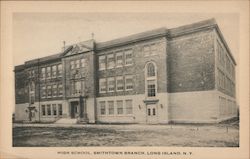 High School, Smithtown Branch, Long Island Postcard
