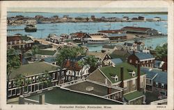 Nantucket Harbor Massachusetts Postcard Postcard Postcard