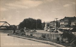 Canal and Main Street Looking South Postcard