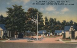 Parkway Court Hot Springs National Park, AR Postcard Postcard Postcard