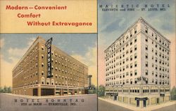 Majestic Hotel St. Louis, MO Postcard Postcard Postcard