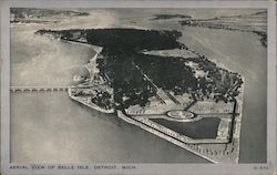 Aerial View of Belle Isle Postcard