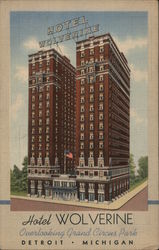 Hotel Wolverine Detroit, MI Postcard Postcard Postcard