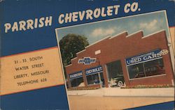 Parrish Chevrolet Co. Liberty, MO Postcard Postcard Postcard