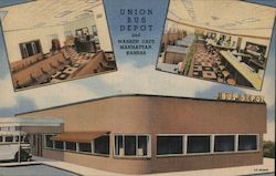 Union Bus Depot Manhattan, KS Postcard Postcard Postcard