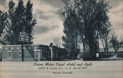 Elaine Motor Court Hotel and Apartments Postcard