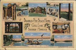 Brainerd-Pine Beach Hotel, Gull Lake Postcard