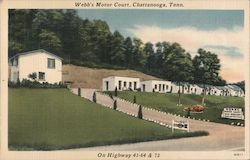 Webb's Motor Court Postcard