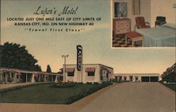 Luper's Motel Postcard