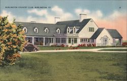 Burlington Country Club Postcard