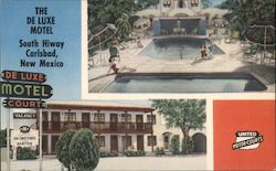 The De Luxe Motel Carlsbad, NM Postcard Postcard Postcard