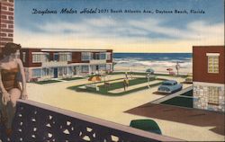 Daytona Motor Hotel Postcard