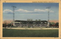 Jamestown Municipal Stadium New York Postcard Postcard Postcard