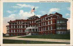 Jamestown General Hospital Postcard