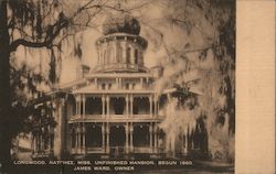 Longwood, the Unfinished Mansion Postcard