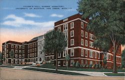 Couzen's Hall, Nurses' Dormitory, University of Michigan Postcard