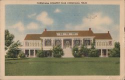 Corsicana Country Club Postcard