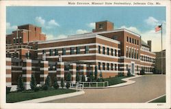 Main Entrance, Missouri State Penitentiary Jefferson City, MO Postcard Postcard Postcard