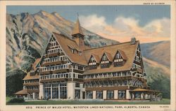 Prince of Wales Hotel Alberta, Canada Misc. Canada Postcard Postcard Postcard