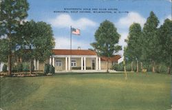 Eighteenth Hole and Club House, Municipal Golf Course Postcard