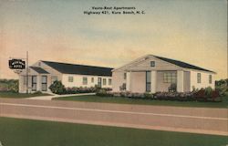 Vesta-Rest Apartments Kure Beach, NC Postcard Postcard Postcard