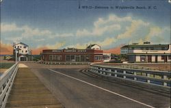 Entrance to Town Wrightsville Beach, NC Postcard Postcard Postcard