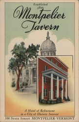 Montpelier Tavern Vermont Postcard Postcard Postcard