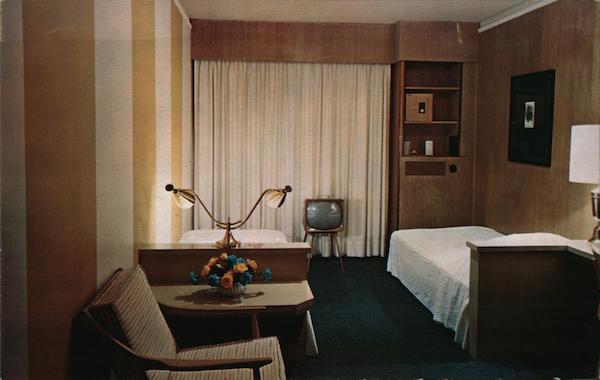 A Standard Twin Bed Room of the Broadview Hotel Wichita Kansas
