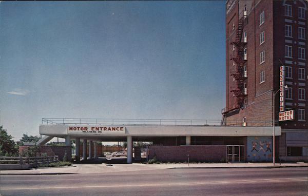Motor Entrance, Hotel Broadview Wichita Kansas