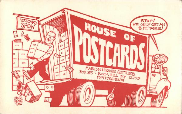House of Postcards Rock Hill New York Rick Geary Post Card Clubs, Collecting, Deltiology