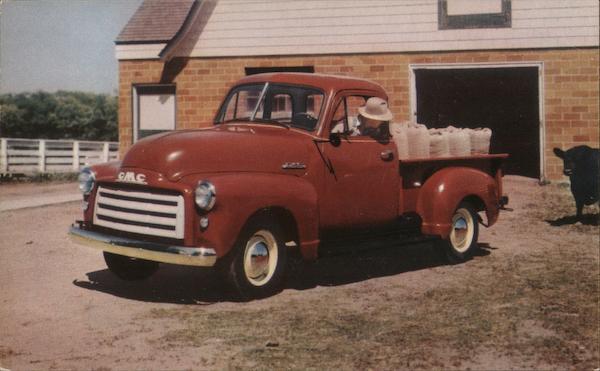 GMC Pickup Model Red Truck Trucks