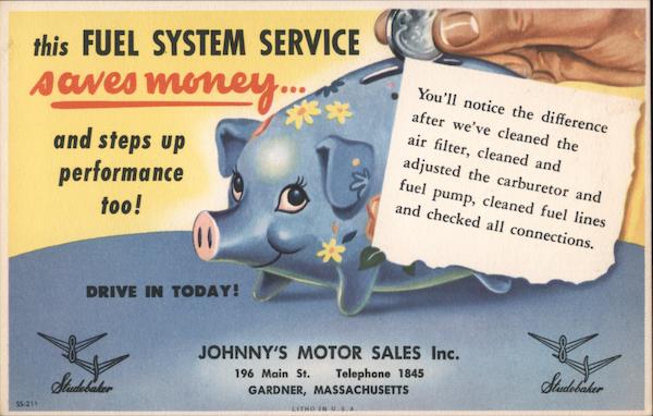 JOHNNY'S MOTOR SALES INC., STUDEBAKER GARDNER Massachusetts