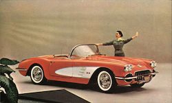 1958 Chevrolet Corvette Postcard