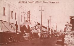 State Hi-Way 49 Angels Camp, CA Postcard Postcard Postcard