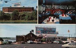 Fisherman's Pier Restaurant and Seagull Diner Postcard