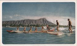 Surfboarding and Outrigger Canoe Rides Postcard