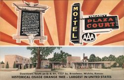 Plaza Court Motel Wichita, KS Postcard Postcard Postcard