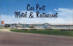 Car Port Motel & Restaurant Wichita, KS Postcard Postcard Postcard