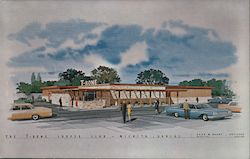 Exterior View of the Beautiful T-Bone Club Postcard
