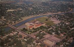 Bird's Eye View of North High School Postcard