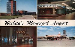 Municipal Airport Wichita, KS Postcard Postcard Postcard