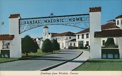 Kansas Masonic Home Postcard